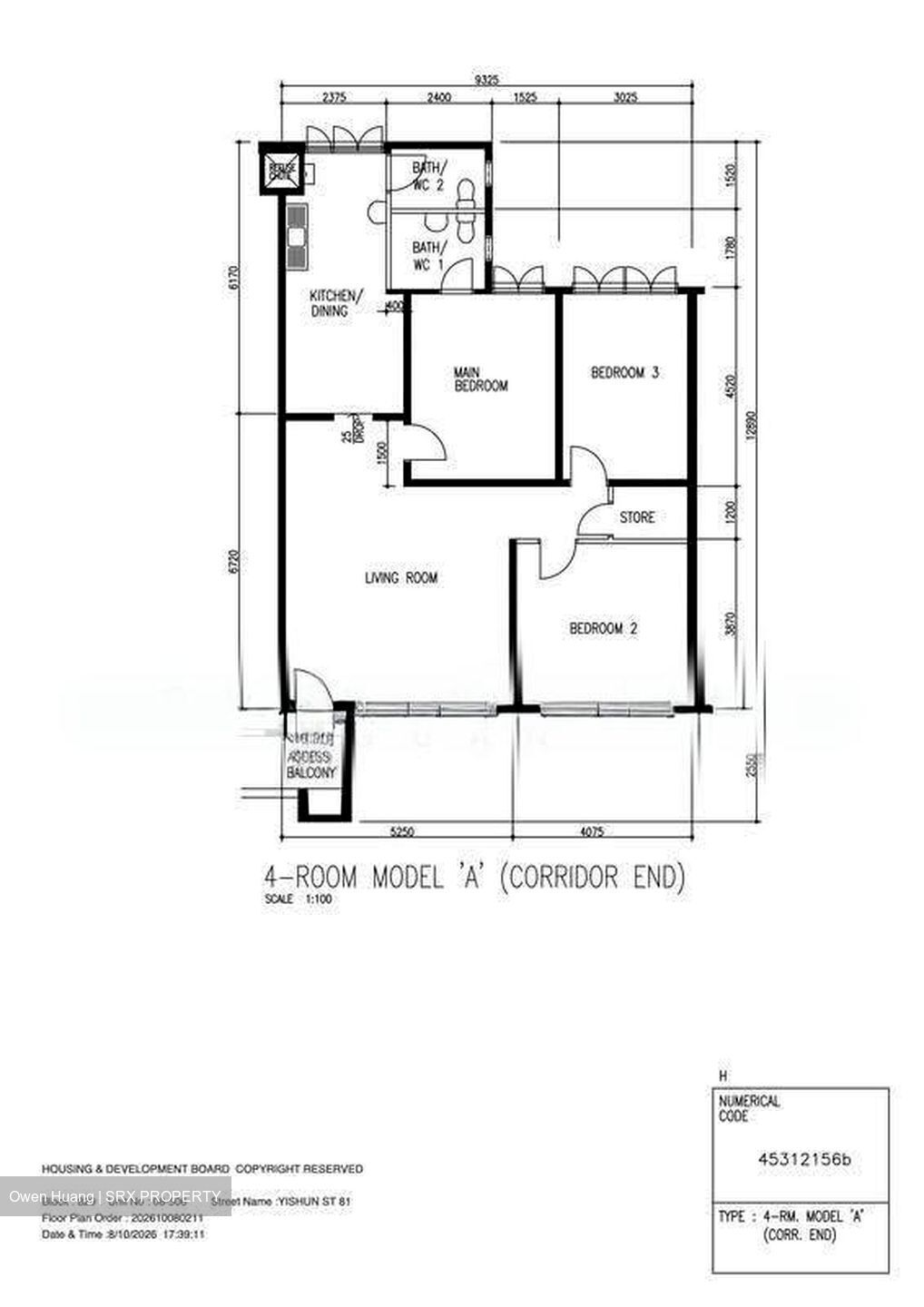 Blk 829 Yishun Street 81 (Yishun), HDB 4 Rooms #629804731